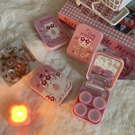 (2 pairs/Box) Pink Kitten Contact Lens Case-AS682 可爱粉色猫咪两副装隐形眼镜盒