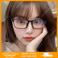 (HENGHA) Slim Frame Rectangular Anti-Radiation Eyeglasses Small Frame Fashion Eyeglasses