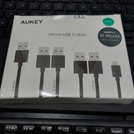 Aukey kabel micro USB isi 5 pcs - Hitam