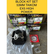 EX5 CYLINDER BLOCK RACING 53MM TAIKOM RACING FOR EX5 HIGH POWER EX5 HP EX5 LAMA