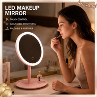 3 Lights LED Vanity Mirror Rechargeable Makeup Mirror Adjustable Face Mirror