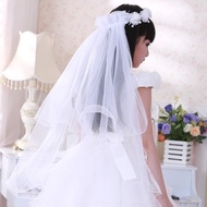 Wedding Tulle Flower Girls Veils First Communion Veil Tulles Elegant Long Veil Wedding Headpiece