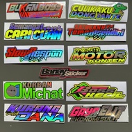 MICHAT VICTIMS STICKERS NOT BOSS ELITE STYLE ETC. Cutting