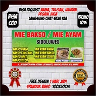 Spanduk BANNER BAKSO MIE AYAM | BANNER BENNER BENER SPANDUK BALIHO
