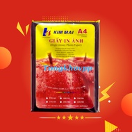 Giấy in ảnh bóng 1 mặt- bóng 2 mặt khổ A3- A4-A5 hàng Kim Mai định lượng 230(50 tờ/tập)