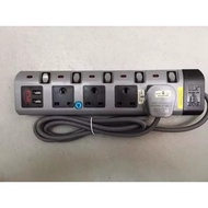 🔥 Ready Stock 🔥 DLX Heavy Duty 2M Extension Wire with 2 USB