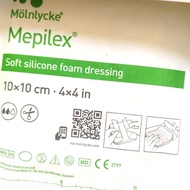 泡沫敷料傷口貼人工皮molnlycke mepilex soft silicone foam dressing 10*10cm 一片