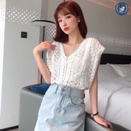 💥[A298] Áo LƯỚI len nữ dệt kim CỔ V THUYỀN tay cánh dơi thời trang Quảng Châu mùa hè đi biển - L2M