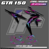 MOTORCYCLE STRIPING HONDA GTR 150 HOLOGRAM AND TRANSPARENT RACING DESIGN IP.CODE 98