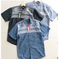KEMEJA KATUN [SABIAN STORE OFFICIAL] CHILDREN'S SHIRT PLAIN COTTON AND MOTIF KOKO TOP FOR BOYS Age 8