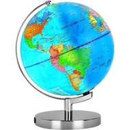 6 in1 Illuminated World Globe for Kids & Adults All Ages High Clear Map, Illuminates Educational Int