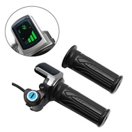 【Expert Recommended】 1 Pair Electric Ebike Twist Throttle 36v 48v 60v Grip Speed Control Lcd Display Scooter E-Bike Gas Handle With Lock