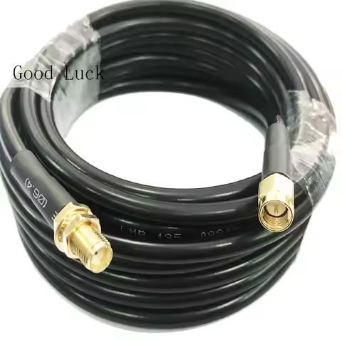 10m 5m 1/2/3m SMA Female Nut Bulkhead to SMA male LMR195 RF Cable Connector Adapter 50ohm 50CM 15/20