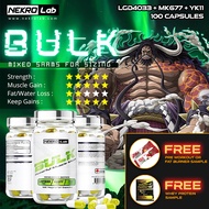 SARMS BULK LGD4033 MK677 YK11 by Nekro Lab (100 CAPSULES / 50 SERVINGS) Bulking, SIzing, Big Muscles