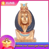 Xunb Egyptian Queen Head Statue Natural Resin Gift Pharaoh Figurine Decor BUN