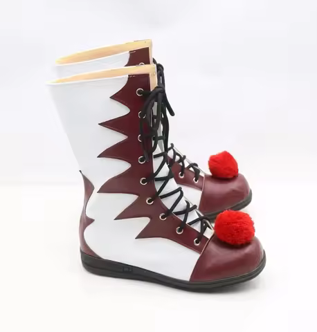 Stephen King's It Pennywise Shoes Mask Cosplay Scary Clown Boots Men Custom Halloween Christmas Cost