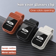 Ford Escape Mirror Glasses Clip Car Sun Visor Card/Ticket Carbon Pattern Storage Holder