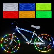 Outdoor Car Motorcycle Cycling Bicycle Reflector Fluorescent Sticker Wheel Rim Reflective Stickers Decal Accessories