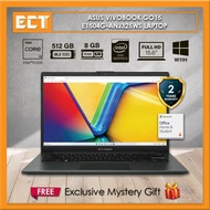 Asus VivoBook Go15 E1504G-ANJ325WS / ANJ327WS Laptop (i3-N305 3.80GHz,512GB SSD,8GB,Intel,15.6" FHD,