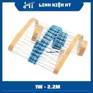 Resistor 1W 2.2M 2M2 1% copper pin bag of 10