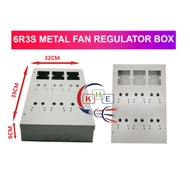 6 Regulator 3 Switch (6R3S) Fan Regulator Metal Box / Kotak Logam Pengatur Kipas / 风扇调节器金属盒