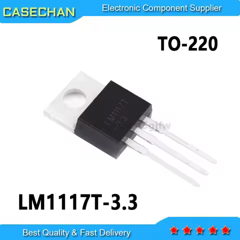 10PCS New and Original LM1117T LM1117 LM1117T-3.3 LM1117T-ADJ LM1117T-5.0 TO-220