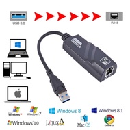 USB 3.0/USB3.0 to Gigabit Ethernet RJ45 Lan Adapter Network USB To Lan