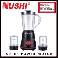 NUSHI NSB-211 BLENDER / CHOPPER / GRINDER / 350 WATTS / POWERFULL MOTOR / BLACK COLOR / FAST SHIPPING / 1 YEAR SG WARRANTY