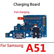 USB Charging Port Board Flex Cable Connector Parts For Samsung A51