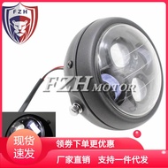 Motorcycle Accessories Universal CG125 GN125 Modified LED Metal Headlight Assembly Headlight Lightin
