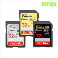 IVPQV SanDisk Ultra/Extreme/Extreme PRO SD Card 32GB 64GB 128GB 256GB Carte SD SDXC Class10 C10 U3 V30 4K UHD For Camera SD Card BIEVB