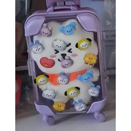 Bt21 rj tiny luggage plush doll suitcase