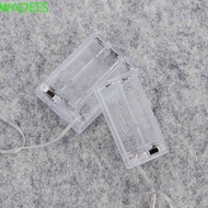 WADEES Battery Storage Boxes Battery Transparent With Line  Cases 3V 4.5V 2 3 Slot Battery Holder
