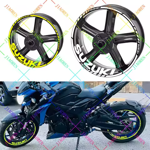 Reflective Motorcycle Suzuki Wheel Sticker Decal Logo Letter Emblem Gsxr 750 1000 650 Swift V Stron 