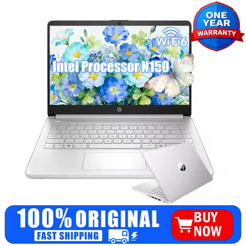 HP 14" HD Ultra Light Laptop,Intel Processor N150,16GB RAM,384GB(128UFS+256 SD Card) ,1-Year Microso