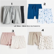 Set of 2 cotton shorts for boys and girls HM US/JP sizes from 4-6m to 3-4y