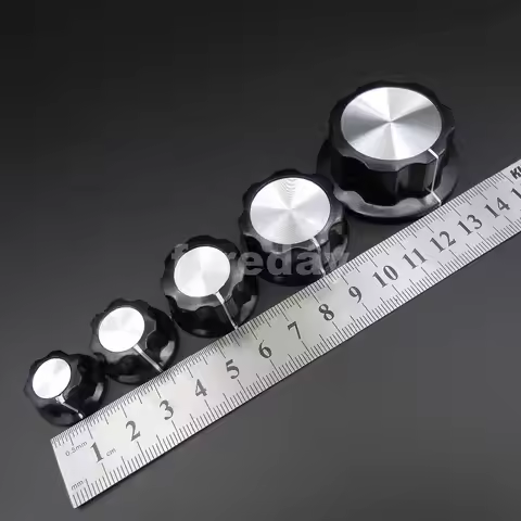 100PCS X NEW MF-A01 A02 A03 A04 A05 Potentiometer Knob Bakelite Knob cap Copper Core 6mm 6.4MM for a