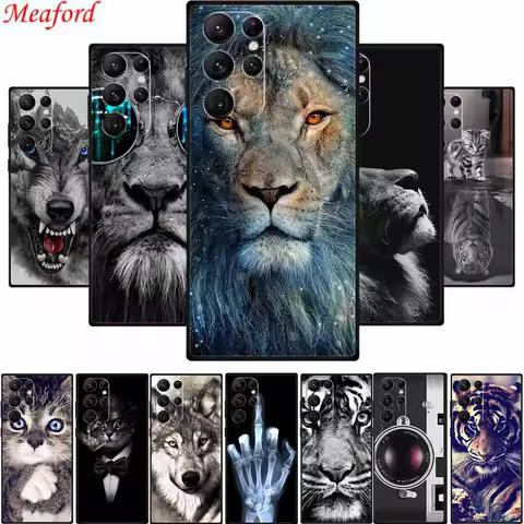 For Samsung S23 Ultra Phone Case Cover S23Ultra Black Silicone Soft Back Case For Samsung Galaxy S22