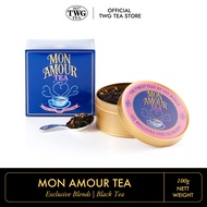TWG Tea | Mon Amour Tea, Loose Leaf Black Tea Blend in Caviar Gift Tea Tin, 100g