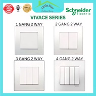 SCHNEIDER VIVACE Sieries 2WAY Switch Socket Light Switch Wall Plug Socket Suis Lampu