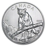 2012 Canadian Wildlife Series - Cougar 1 oz .9999 Silver Coin BU 1oz