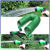 HOBBYHUB Garden Coil Hose, High Pressure Hose 3/8" Connector Stretch Water Pipe, High Quality Car Wa