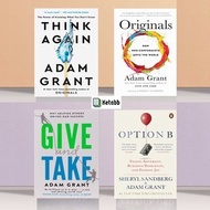 Adam Grant Books Collection (Think Again, Originals, Give and Take, Option B) [High Quality Paperbac