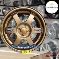 Rays sport rim 🛞 kereta TE37 16" 16x7 4H100/114.3 16x7 5H100 16x6.5 4H114.3(1set)