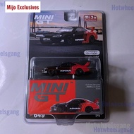 Mini GT Nissan Silvia S15 Advan Mijo Exclusive JDM Red Model Minigt Silvia Advan Chase Car Diecast C