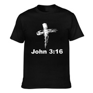 Summer Cool Tee John 3-16 Bible Verse God Cross Good Quality Men'S Tshirt