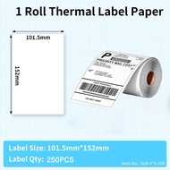 Phomemo 100x150mm Thermal Label Stickers Roll A6 Size Shipping Labels For PM-241BT/D520/246S Waybill