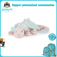 Jellycat Lazulia Dragon Sparkly Plush Toy Blue Dragon Fantasy Gift Free Jellycat Blue Dust Bag