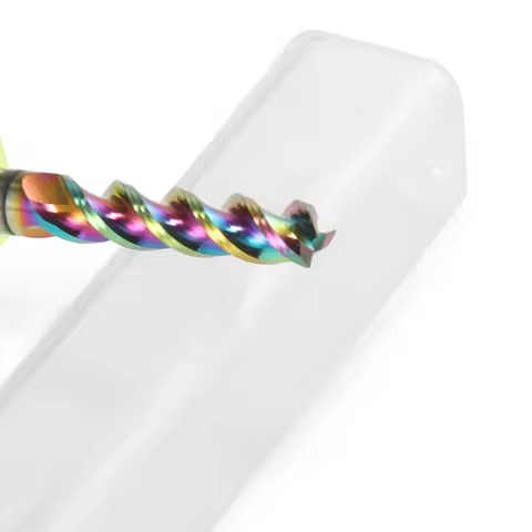 10Pcs HRC56 DLC Coated 3 Flutes U Slot Spiral Milling Cutter for Metal Tools Alu End Mill for Alumin