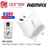 REMAX KIDDY SEREIS 18W / 33W / 40W USB C CHARGER FAST CHARGING WALL CHARGER TYPE C ADAPTER PLUG WITH